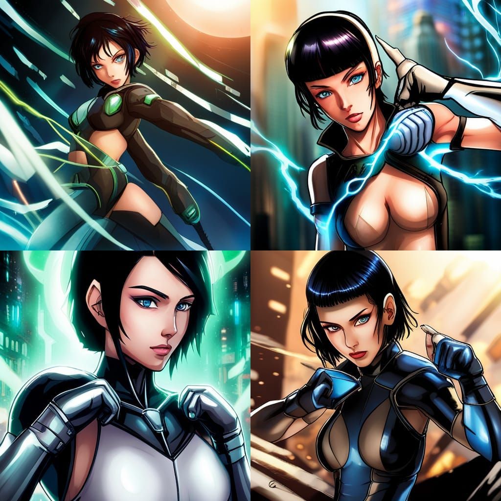 Jade Zero has short, jet-black hair and piercing blue eyes. ...