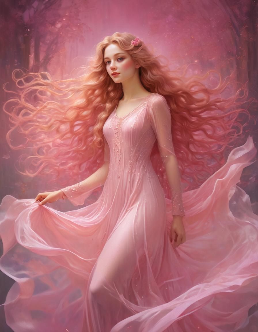 Lady in pink dress_Trials with Victor Nizovtsev