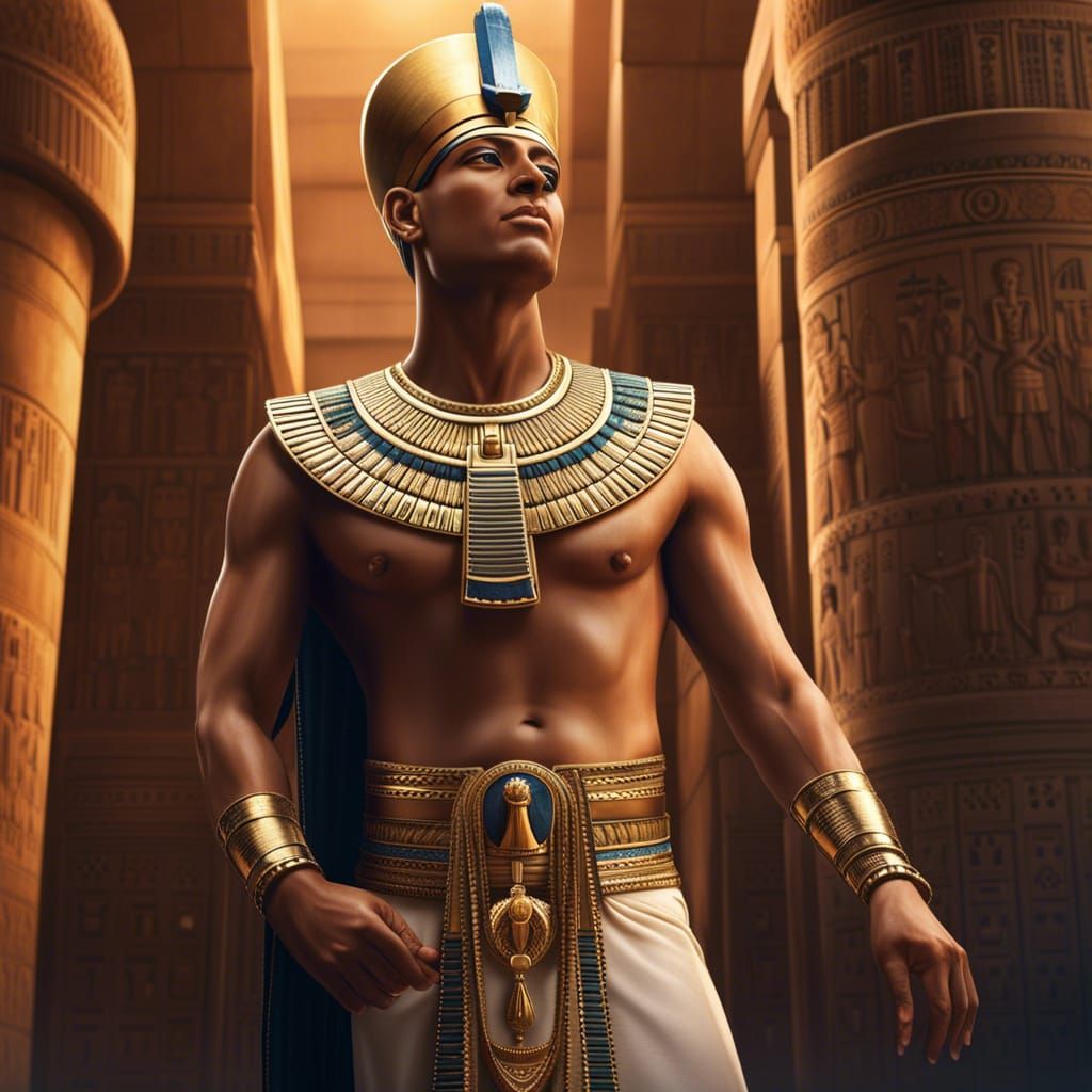 Egyptian Pharaoh King Ramsis II - AI Generated Artwork - NightCafe Creator