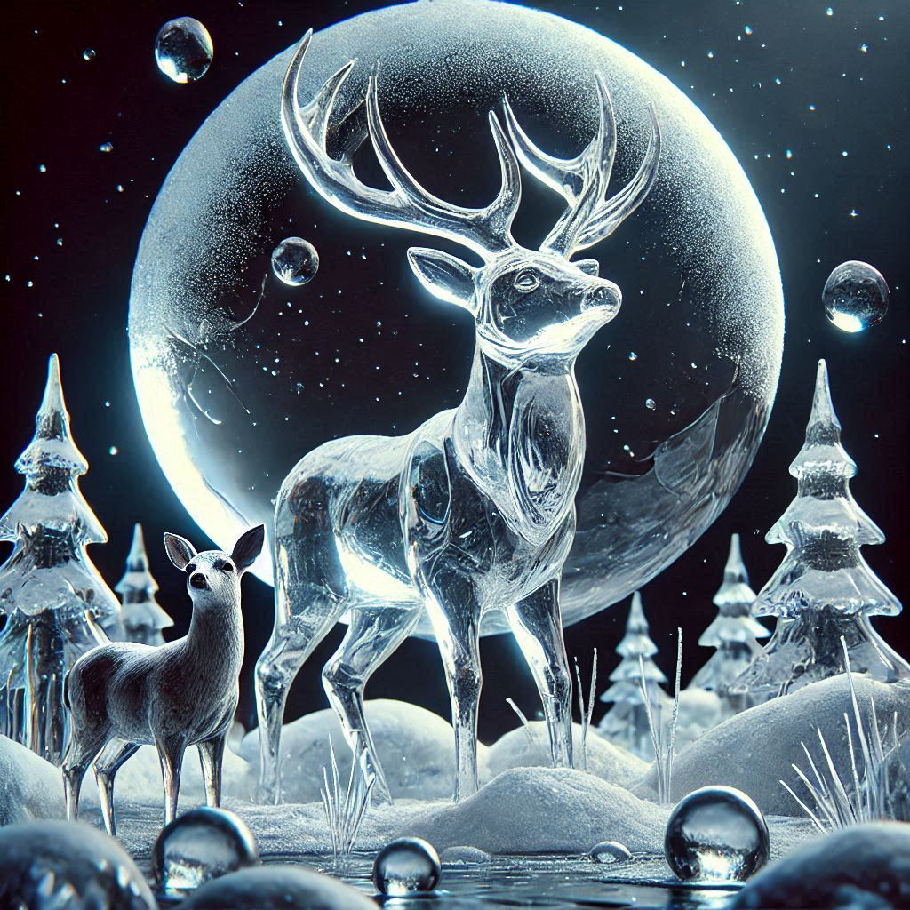 Cerf de glace