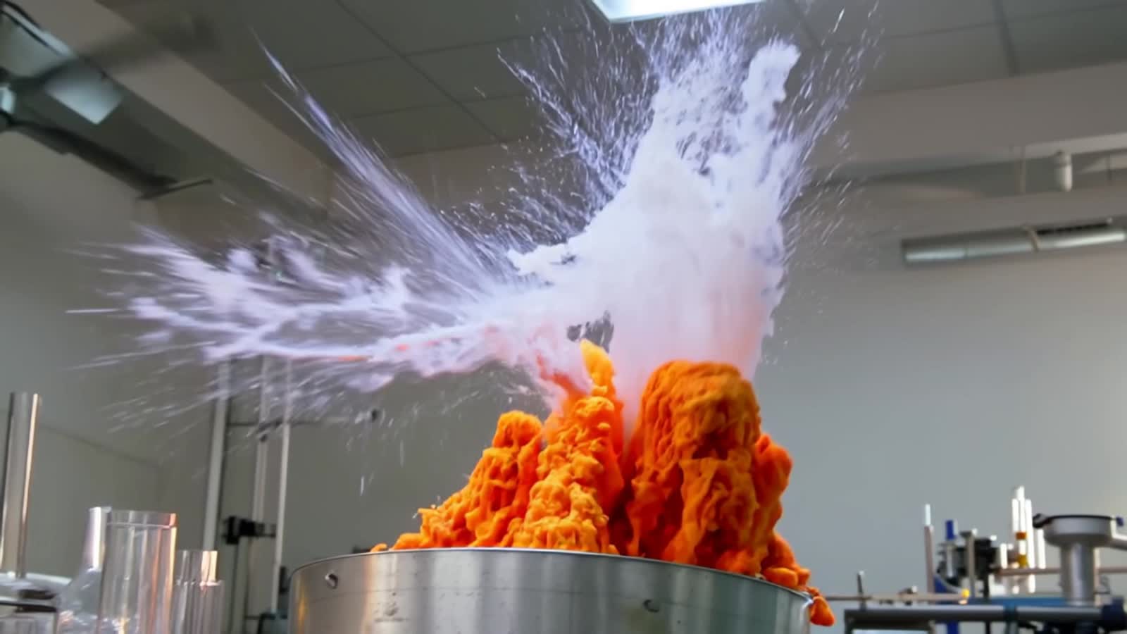 Orange crush gushing thrust plasma explosion