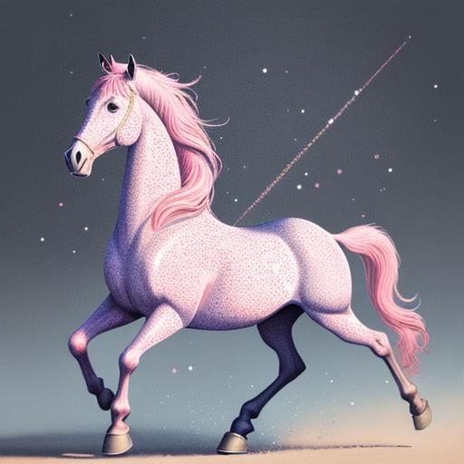 Pencil art, Standing (horse)