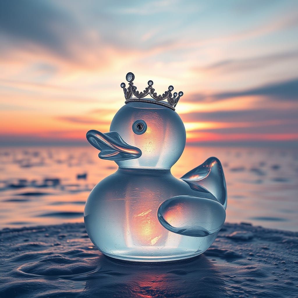 Ice sculpture - Rubber ducky!  by @Puppy3544