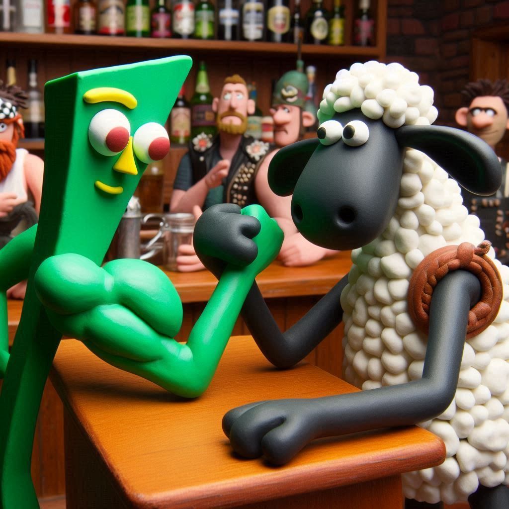 Gumby and Shaun -  Clay Sports