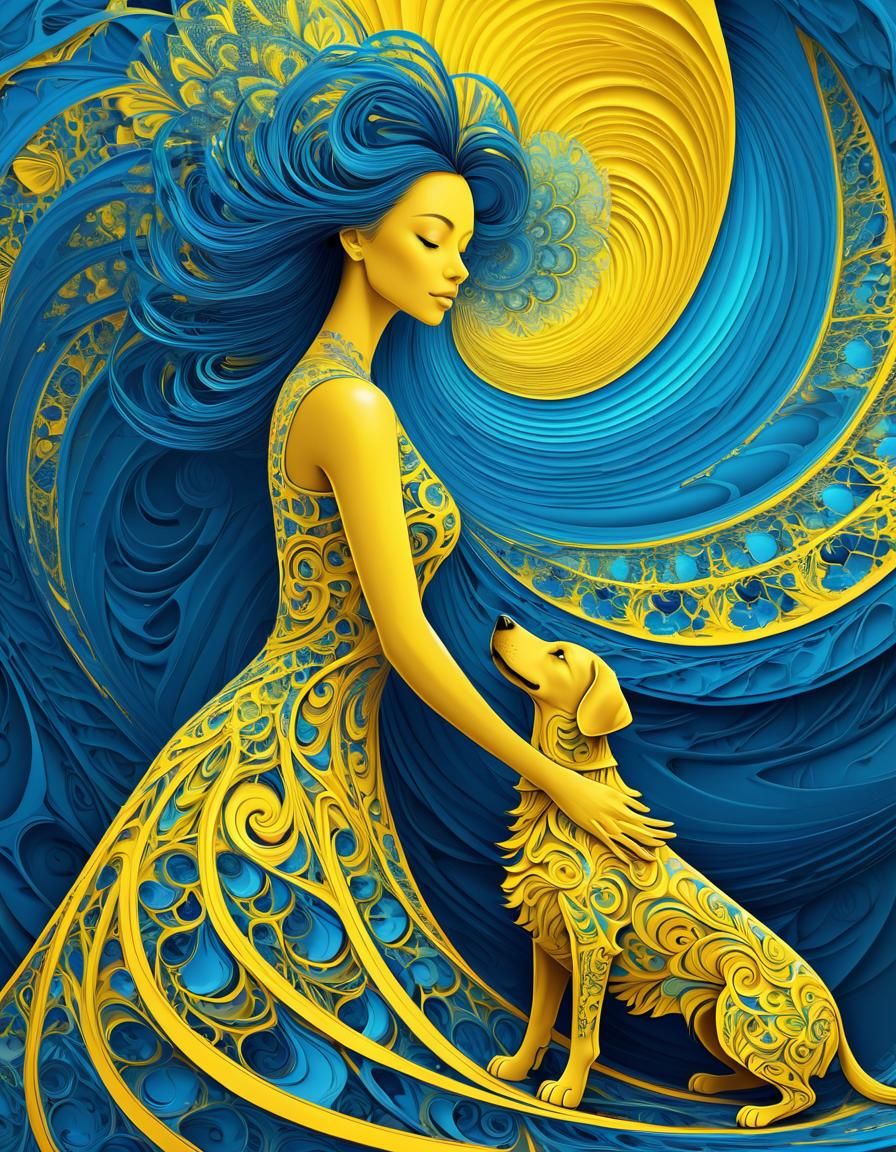 mrning with gamma of blue and yellow :)