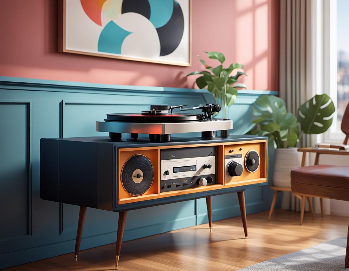 postmodern record player II  by @qu