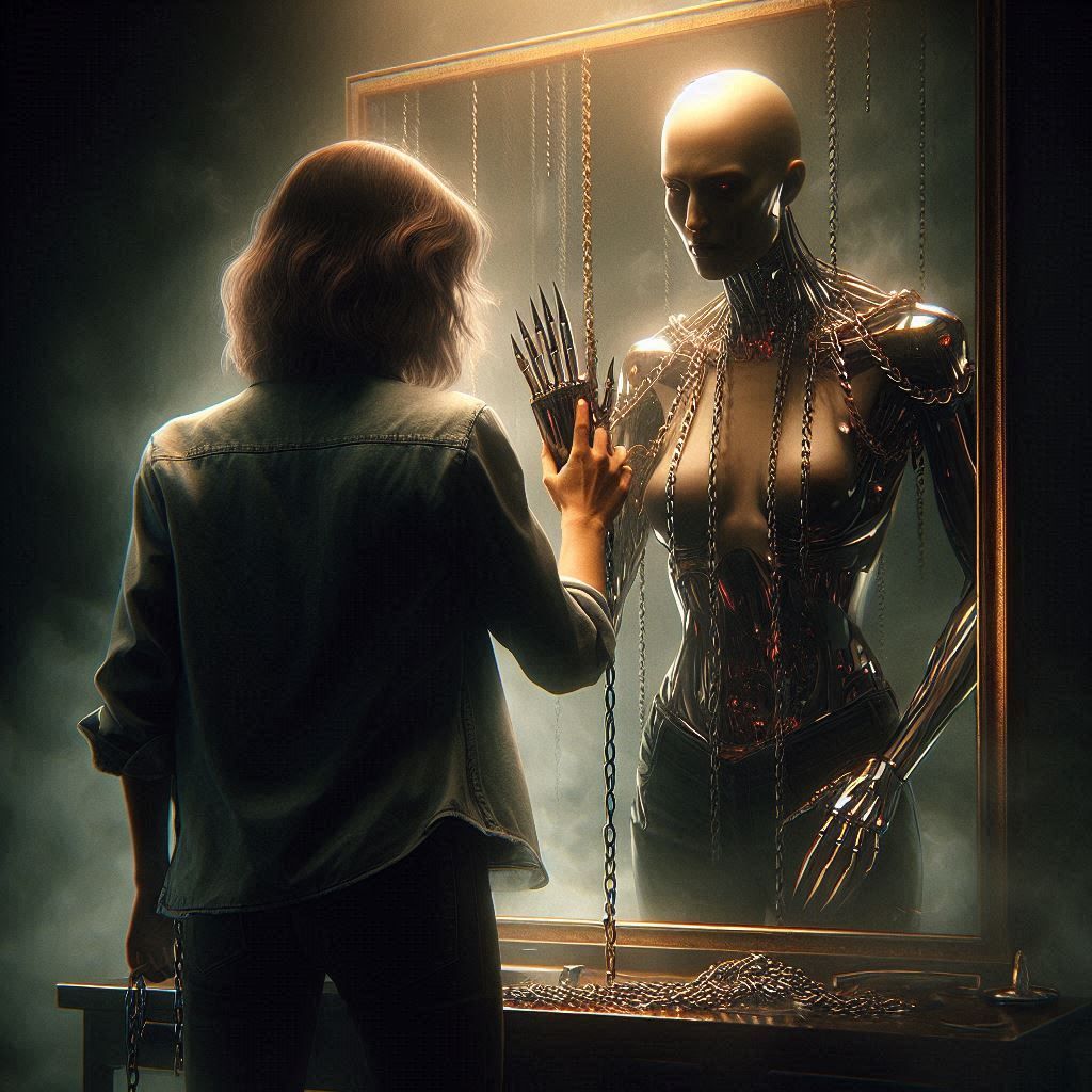 Your reflection, a bitter deception