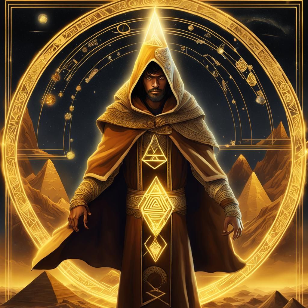 A earth mage in the desert.