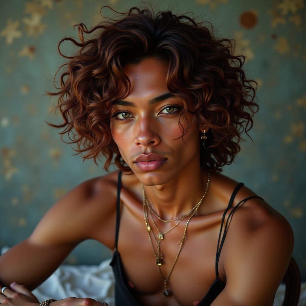 Theodore {Theo}
{Gods present}
Pair with Link
Karau
{Demon who brings death to the world}
Male, High Femme, Androsexual, Andromantic,
Cuban,...