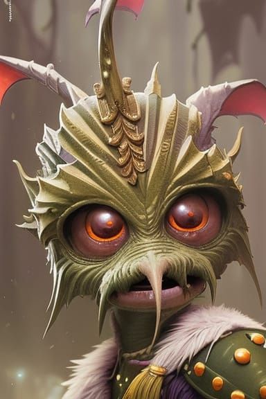 anthropomorphic highly detailed group portrait of creepy ray...
