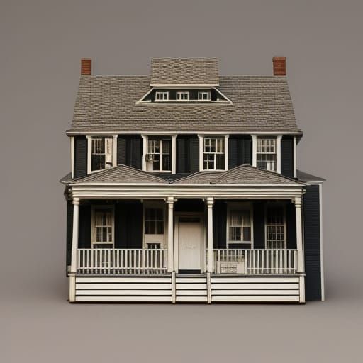 Model of Amityville house