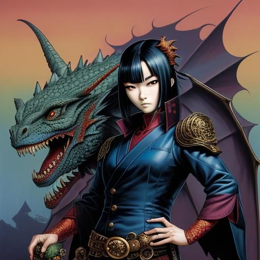 Baroness Blood With Her Pet Dragon!