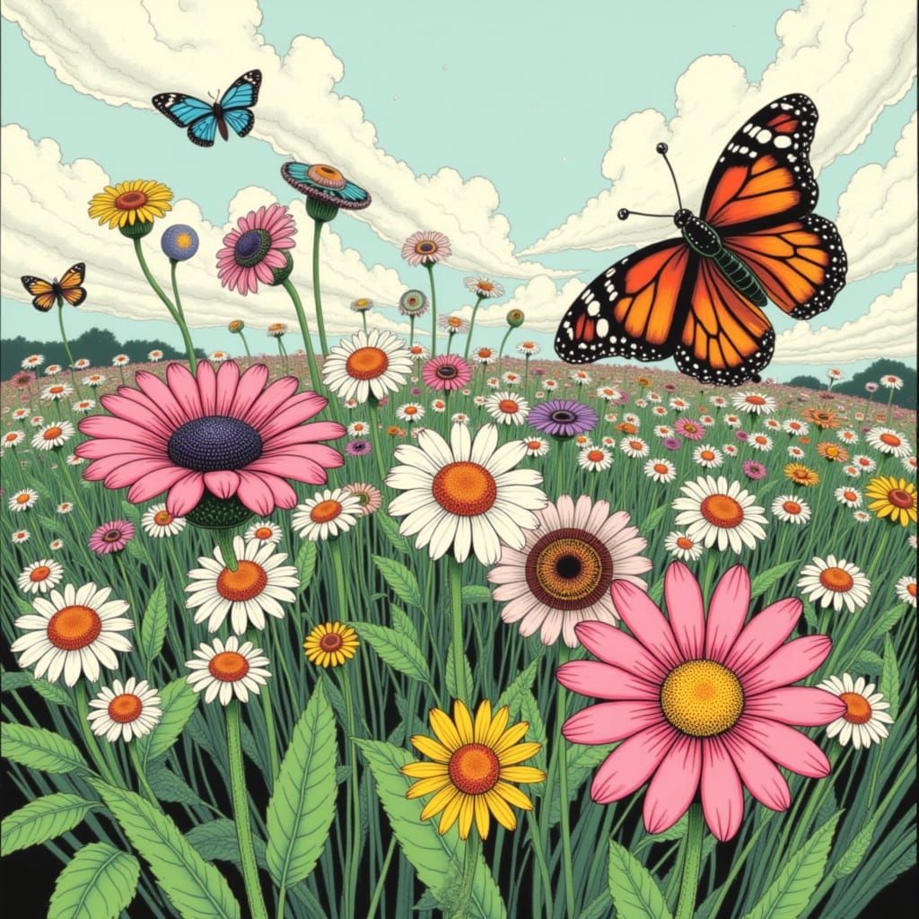 <lora:EYEBALL GARDENS:1.0> Butterfly