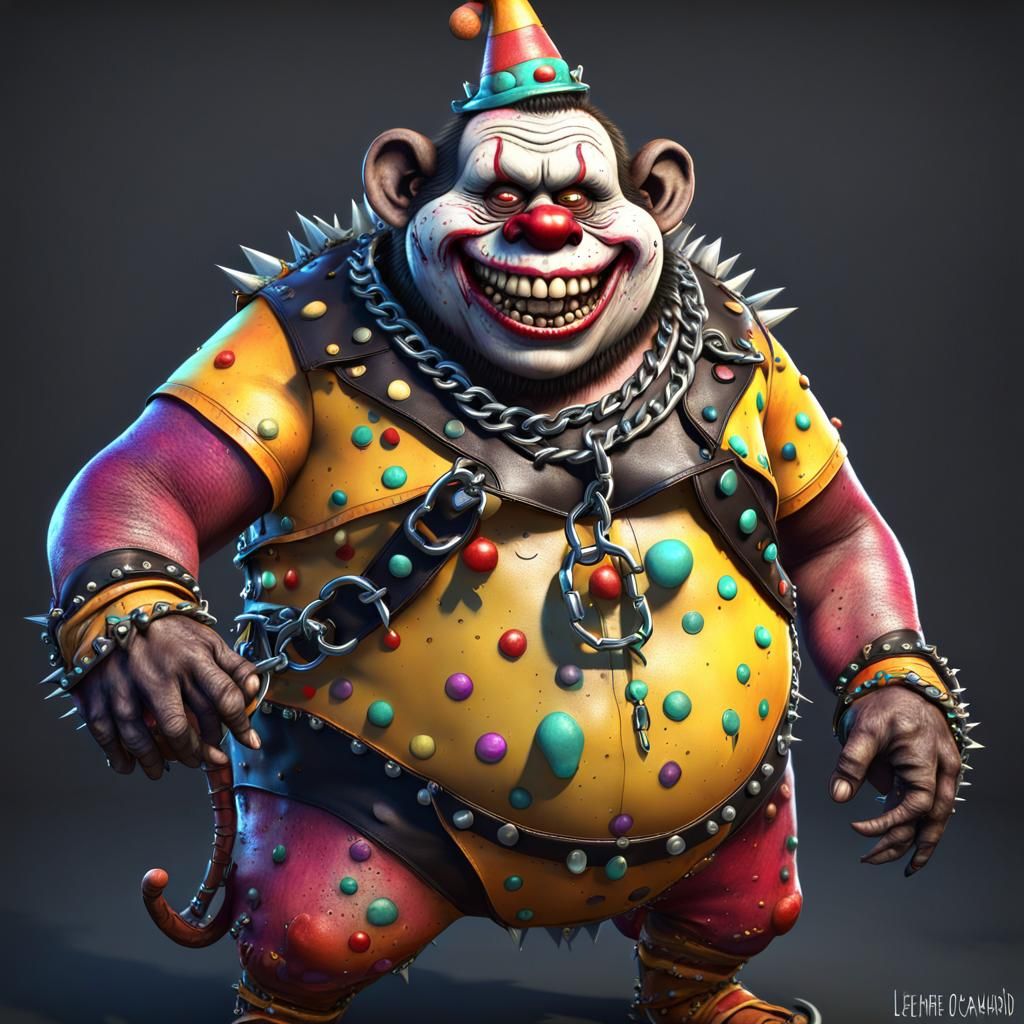 Zombie Monkey Monster Clown Villager