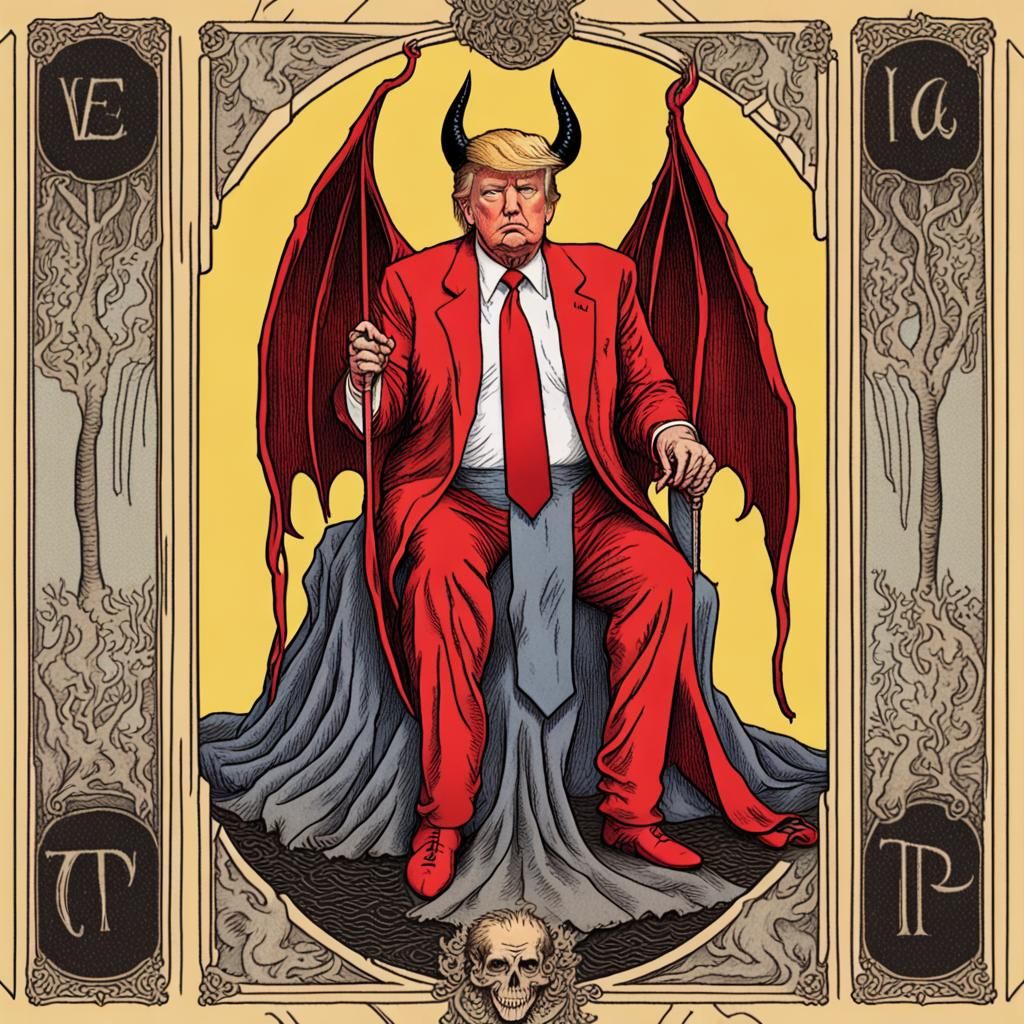 Trump Card: The Devil - AI Generated Artwork - NightCafe Creator