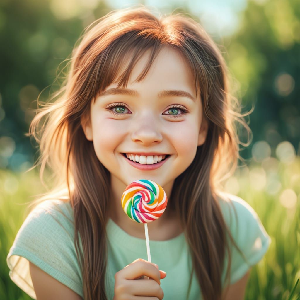Warm Smile of a Special Young Girl