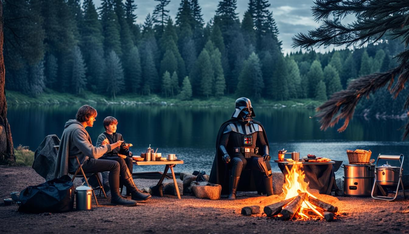 The perfect configuration for camping, generates an image of...