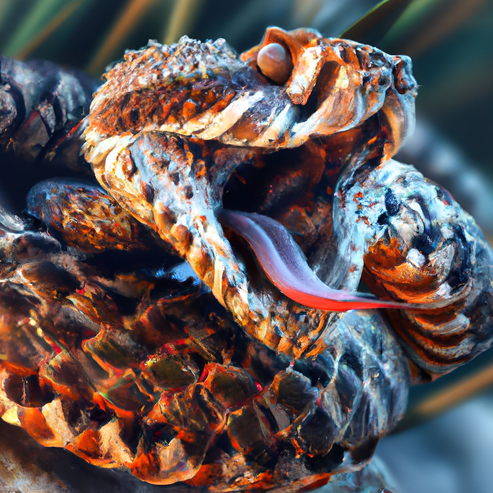 Diamondback Rattlesnake, Last Chance! - AI Generated Artwork ...