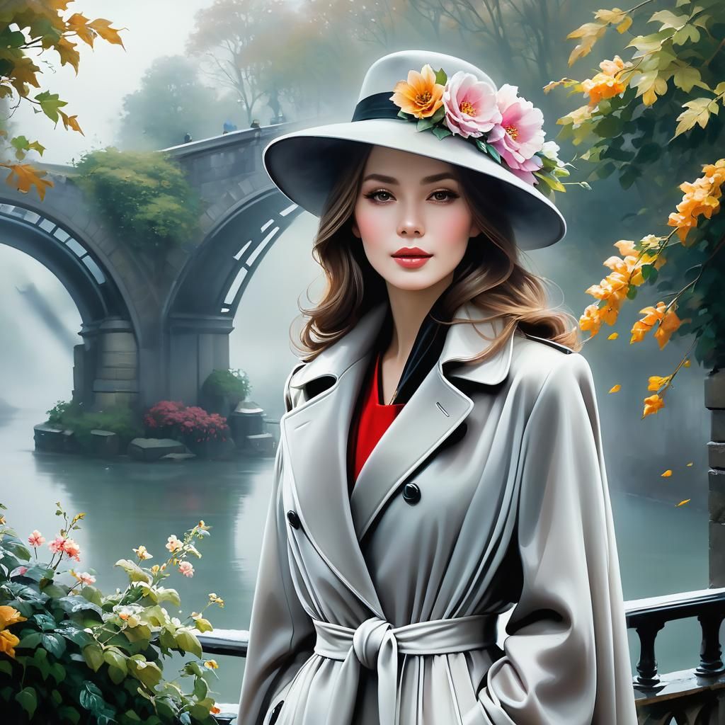 Woman in Paris: Artgerm Style Oil Painting
