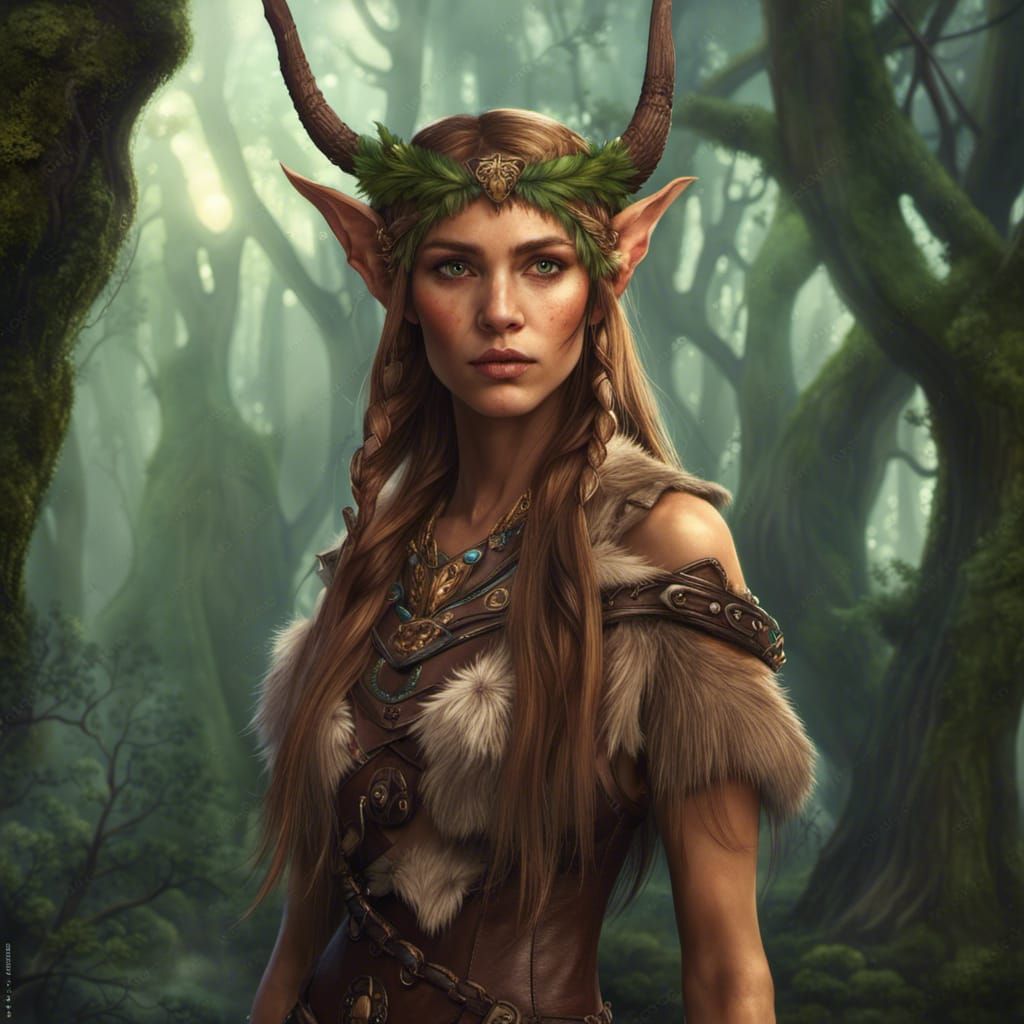 Wood elf Druid - AI Generated Artwork - NightCafe Creator