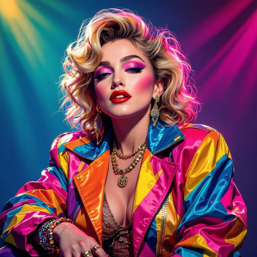 Madonna, 1980's, Title "Borderline"