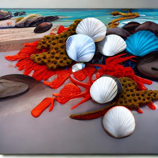 sunshine, sand, sea, ocean, waves, clouds, palms, seashells,...