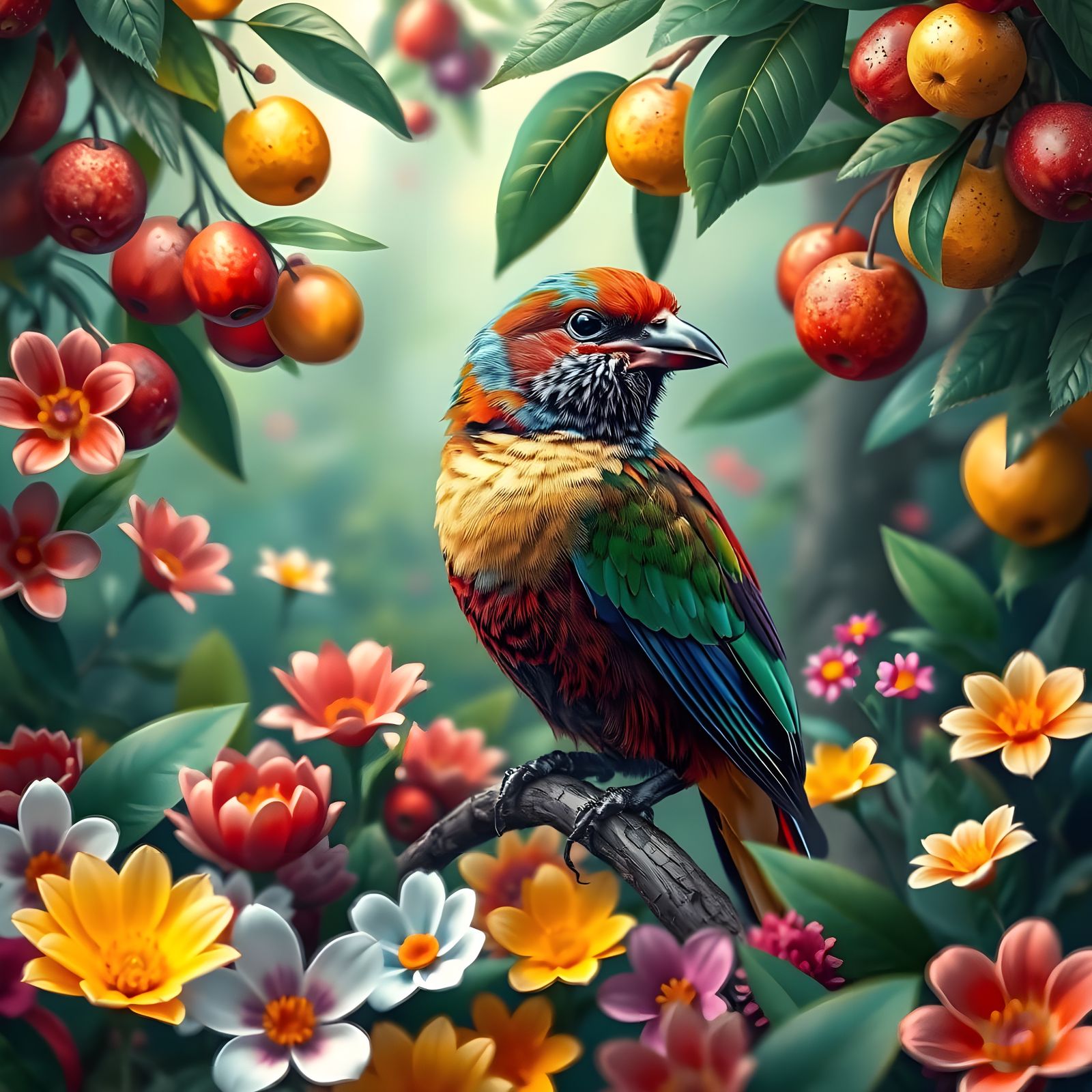 Colorful Bird  by @Brian