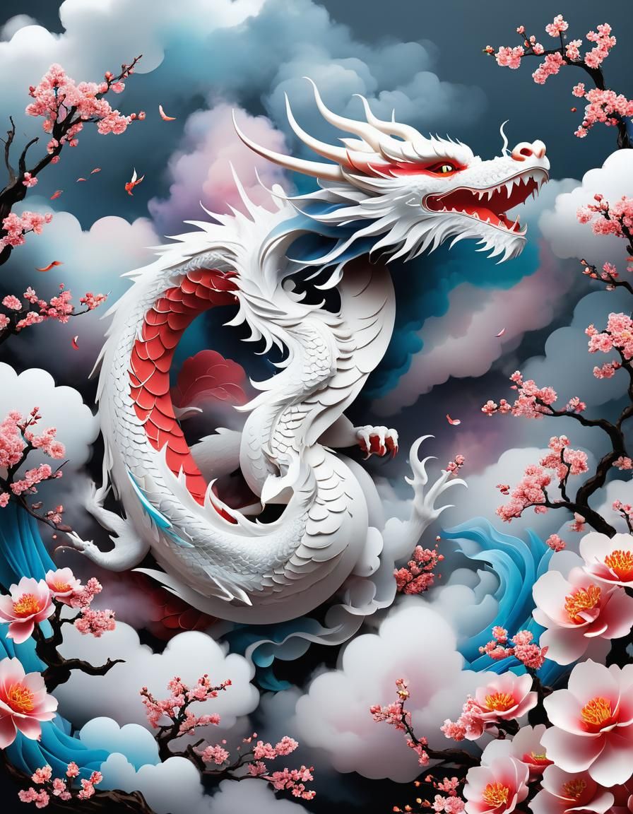 Kirigami Dragon