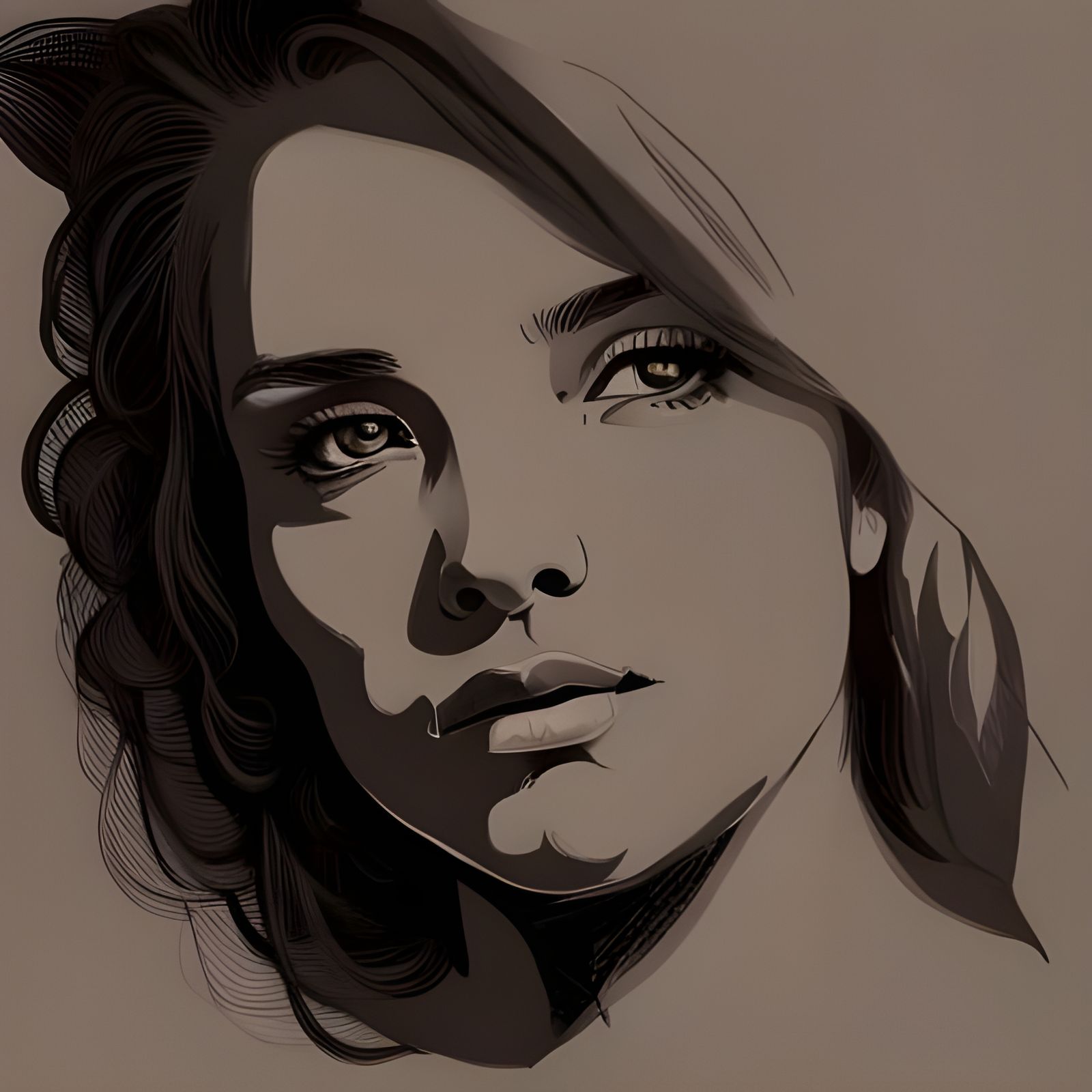 Romantic Female Sketch