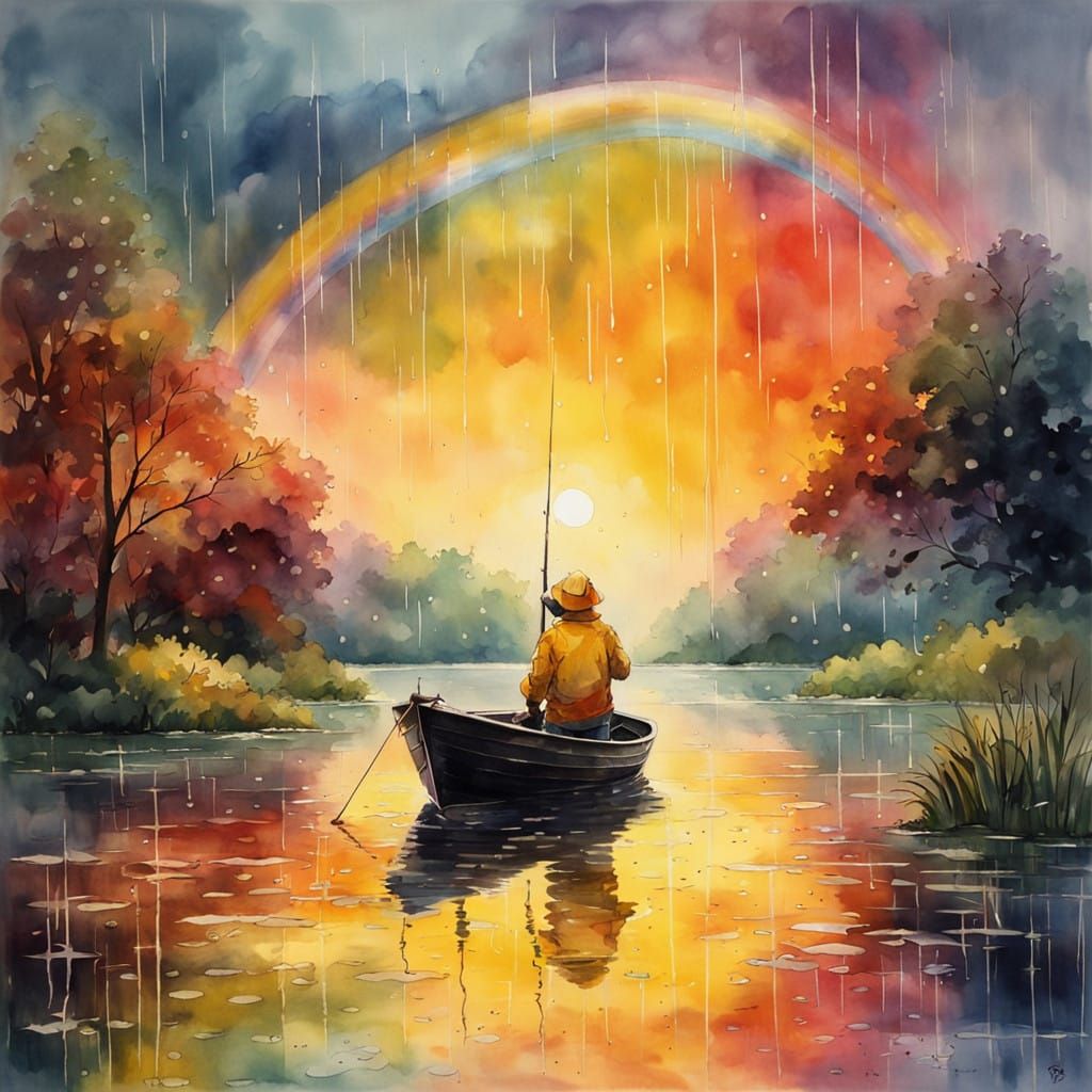 Rainy Day Fishing  by @SNICKER SNATCHER