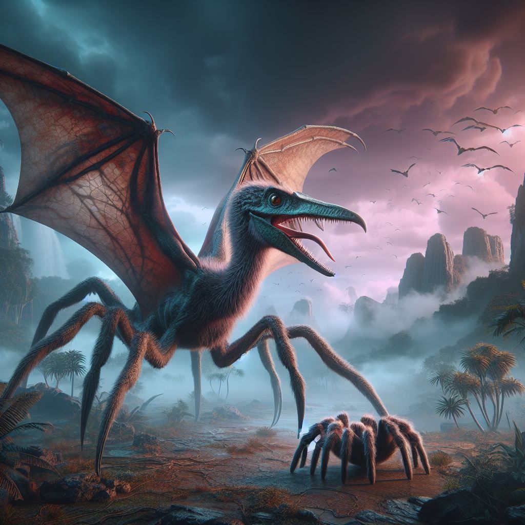 Taranodactyl (tarantula pterodactyl)