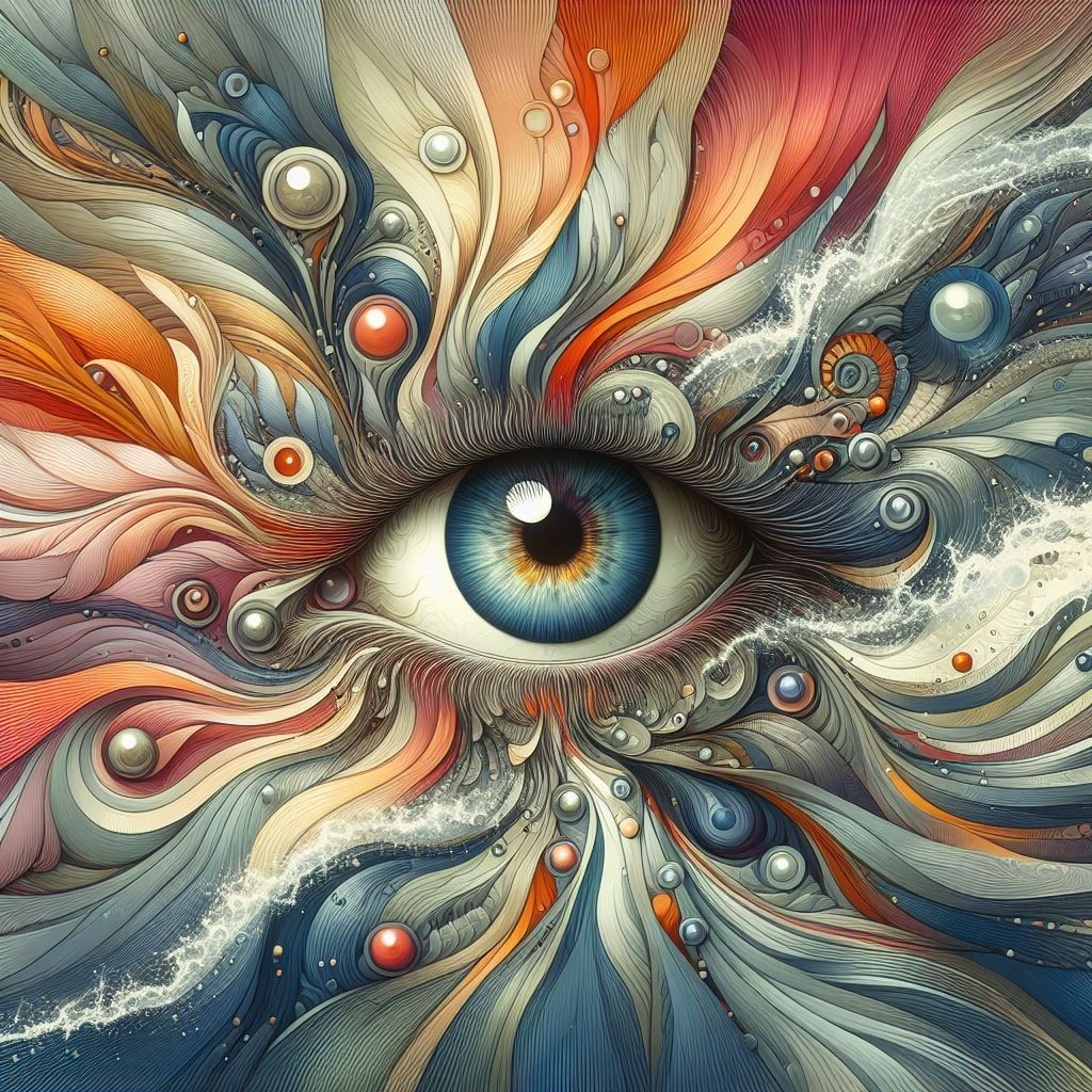 Eye colourful pastel