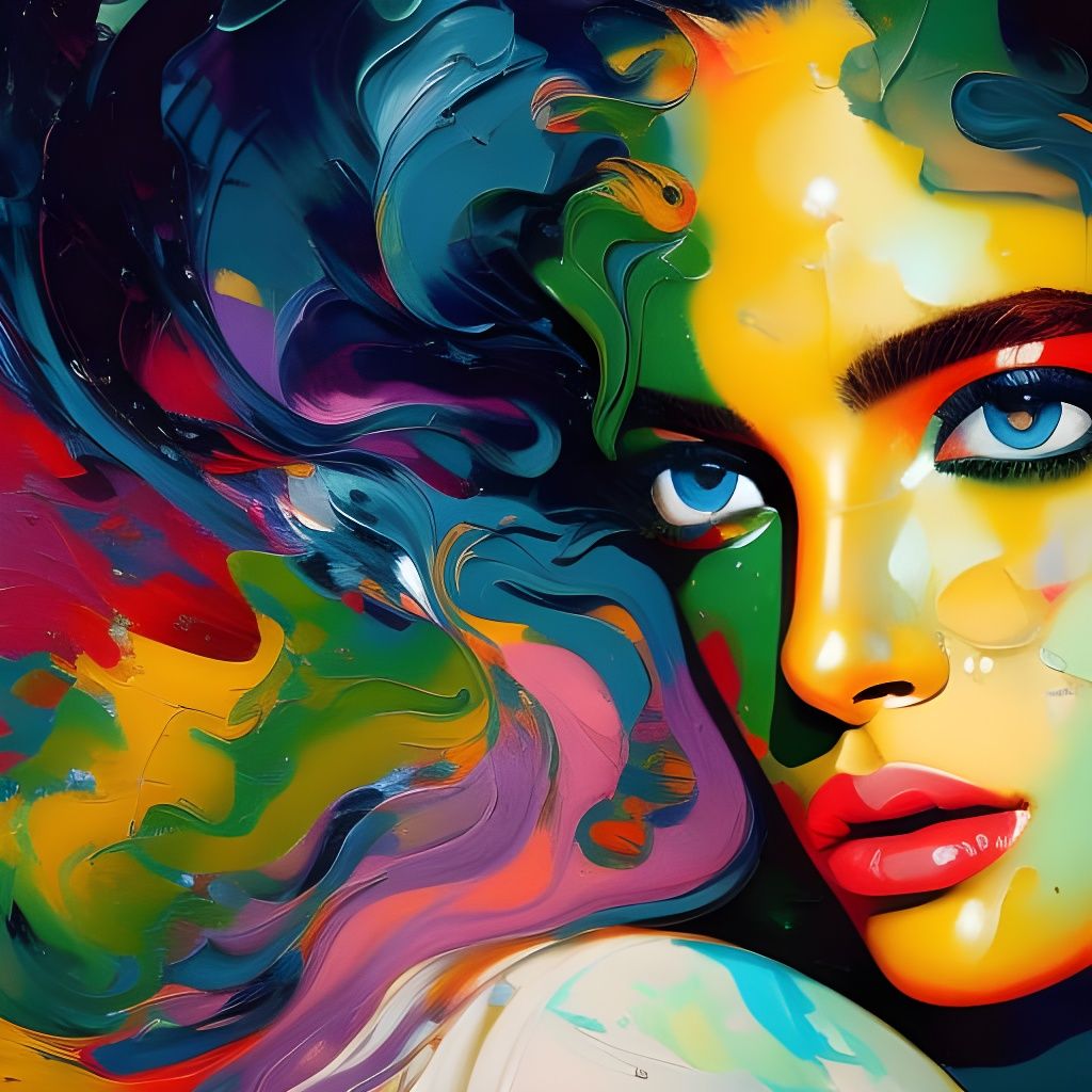 Flowing Impasto 15 - AI Generated Artwork - NightCafe Creator