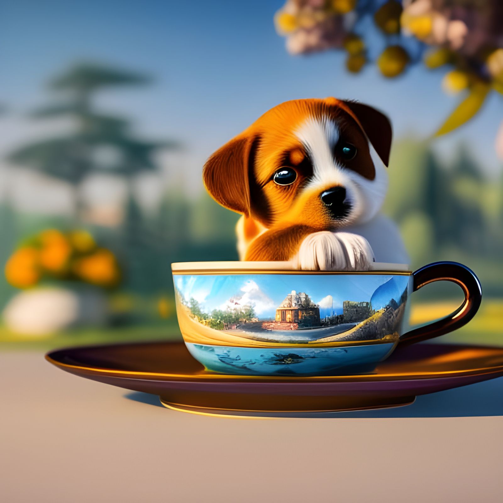 Pup Cup - AI Generated Artwork - NightCafe Creator