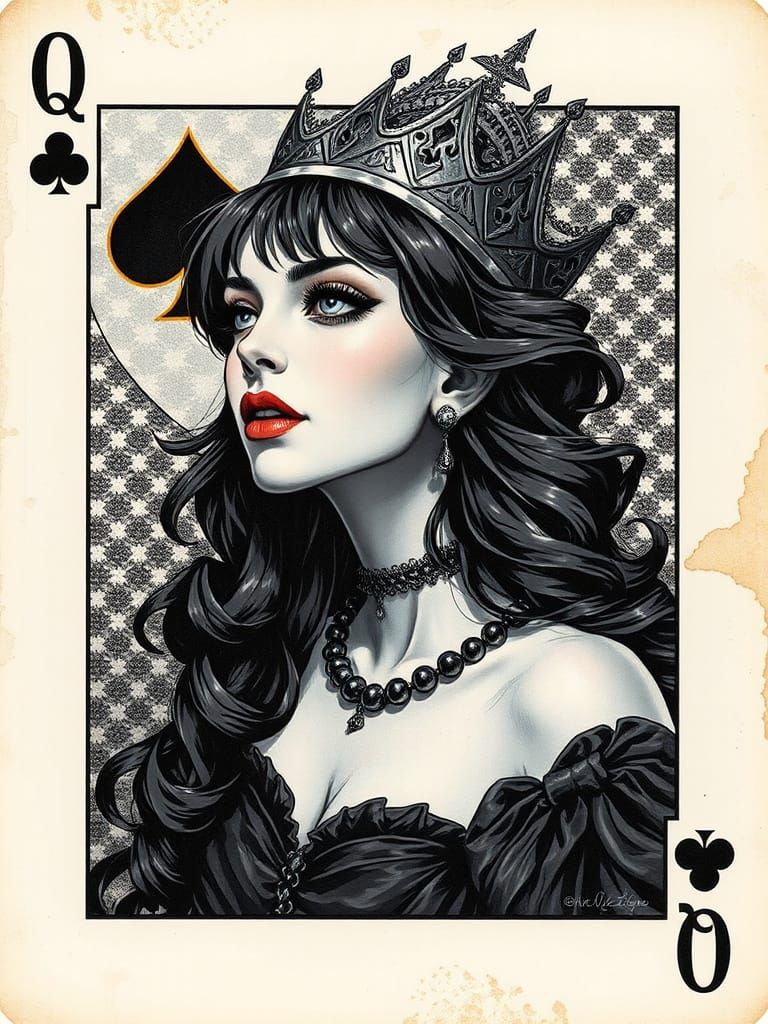 Queen of Clover  by @Gothic Vampire Poetry