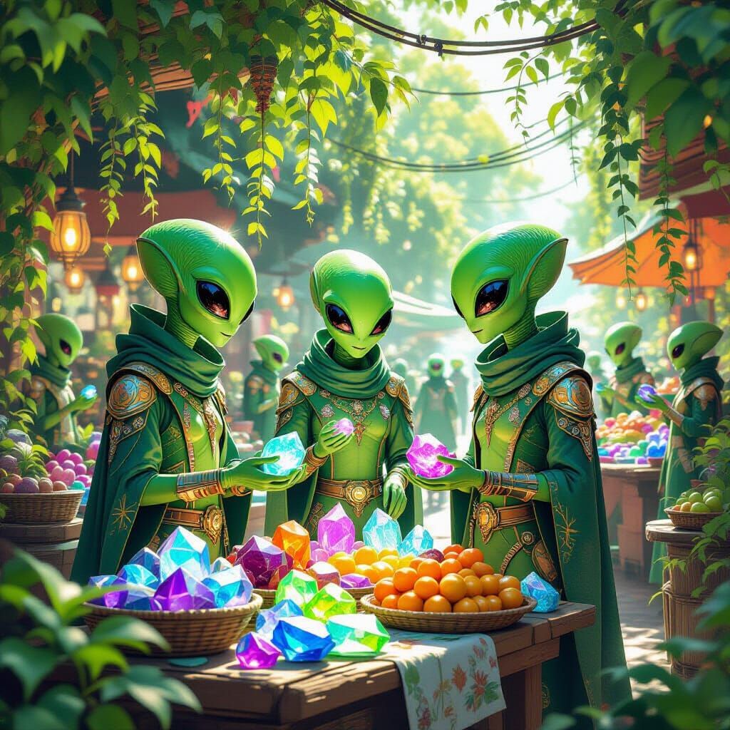 Alien Market  by @Bryn