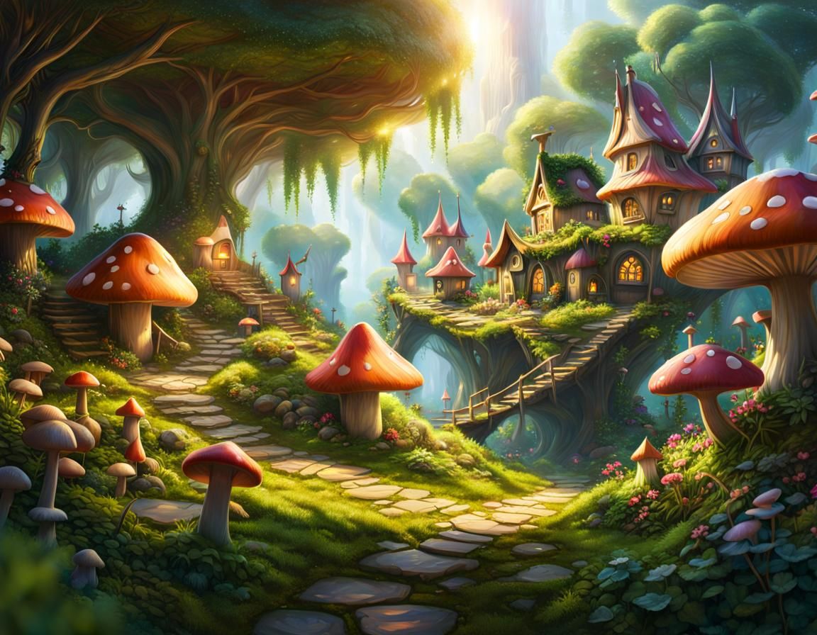 Fairy Village  by @Seivitae
