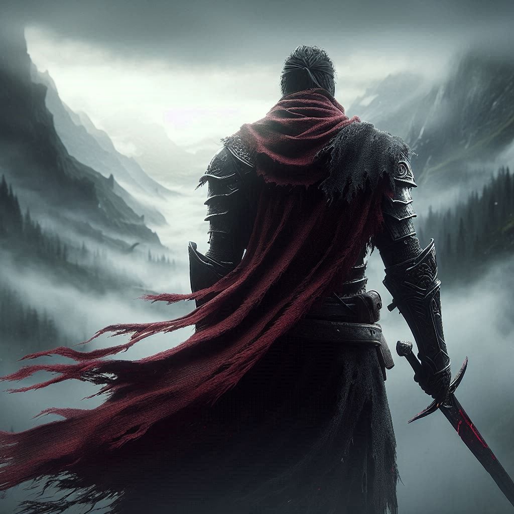 The warrior in the fog