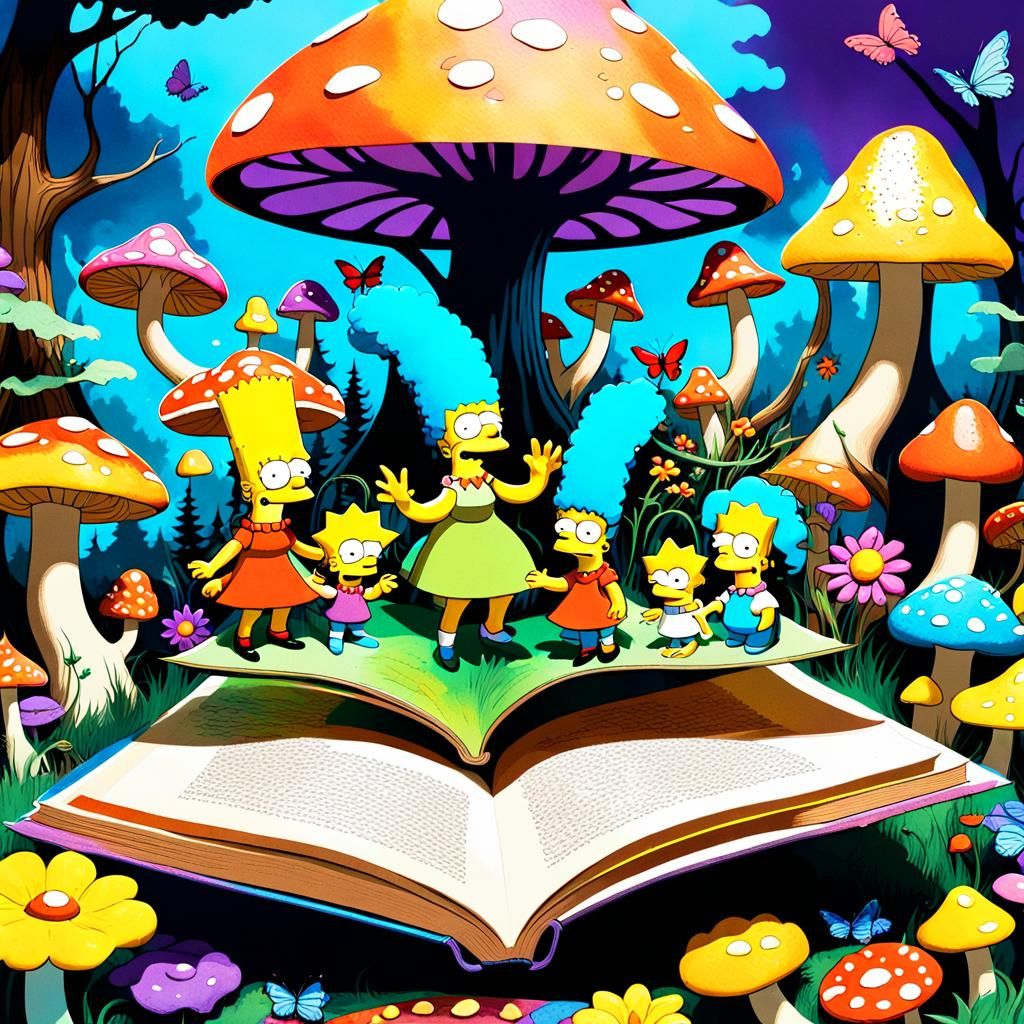 Pop-up book. The Simpsons