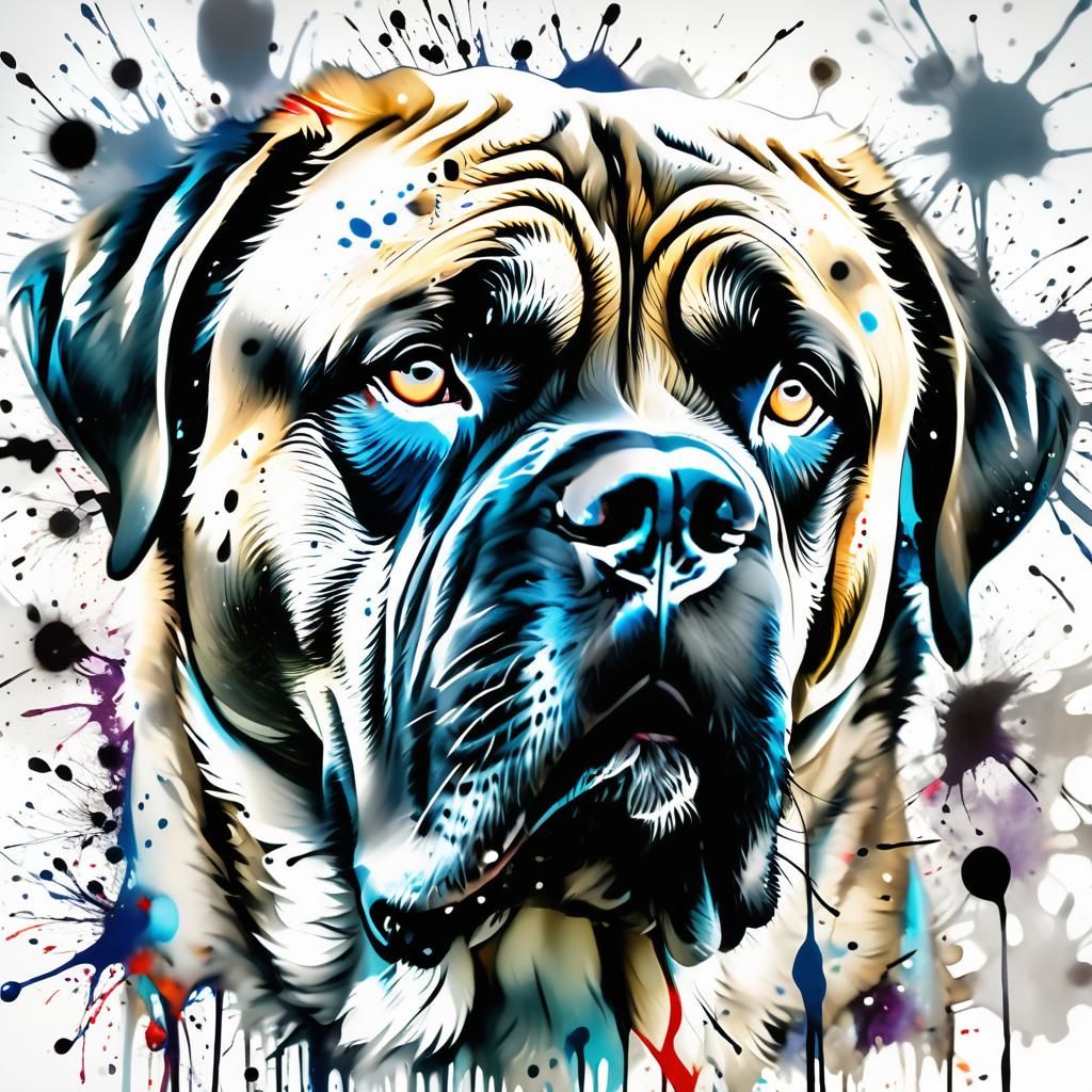 portrait of a mastiff
