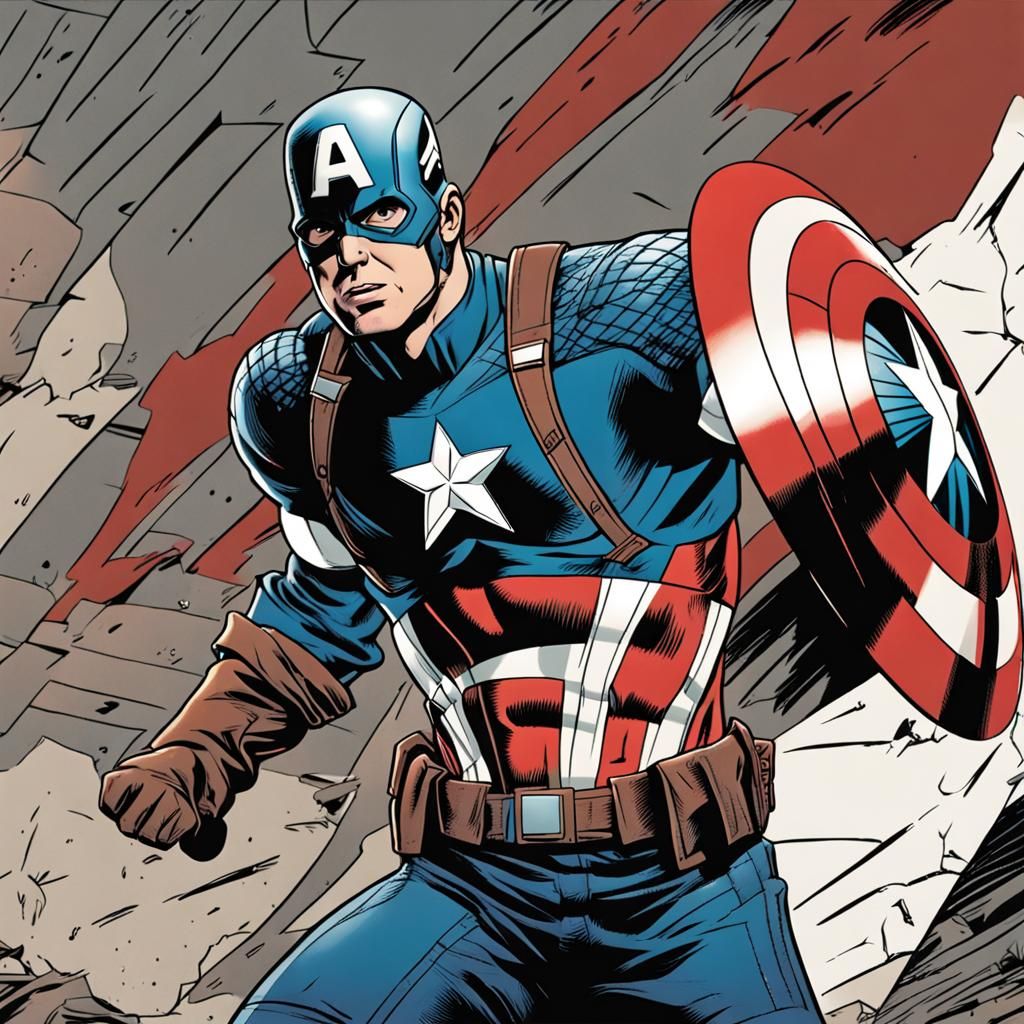 Captain America - AI Generated Artwork - NightCafe Creator