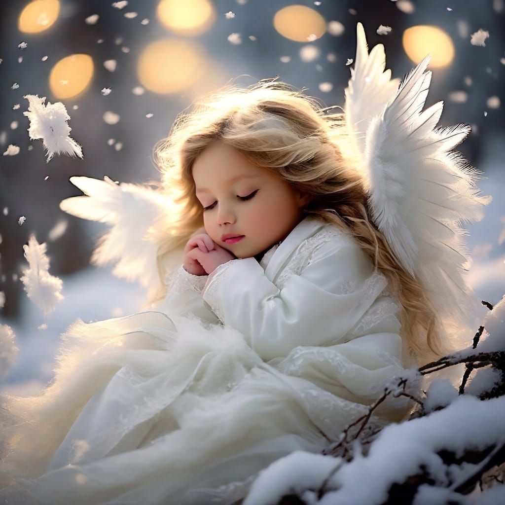 Somewhere
in a winter night
the angels
begin their flight;
dark skies
with miles to go,
no footsteps
to be lost in snow.