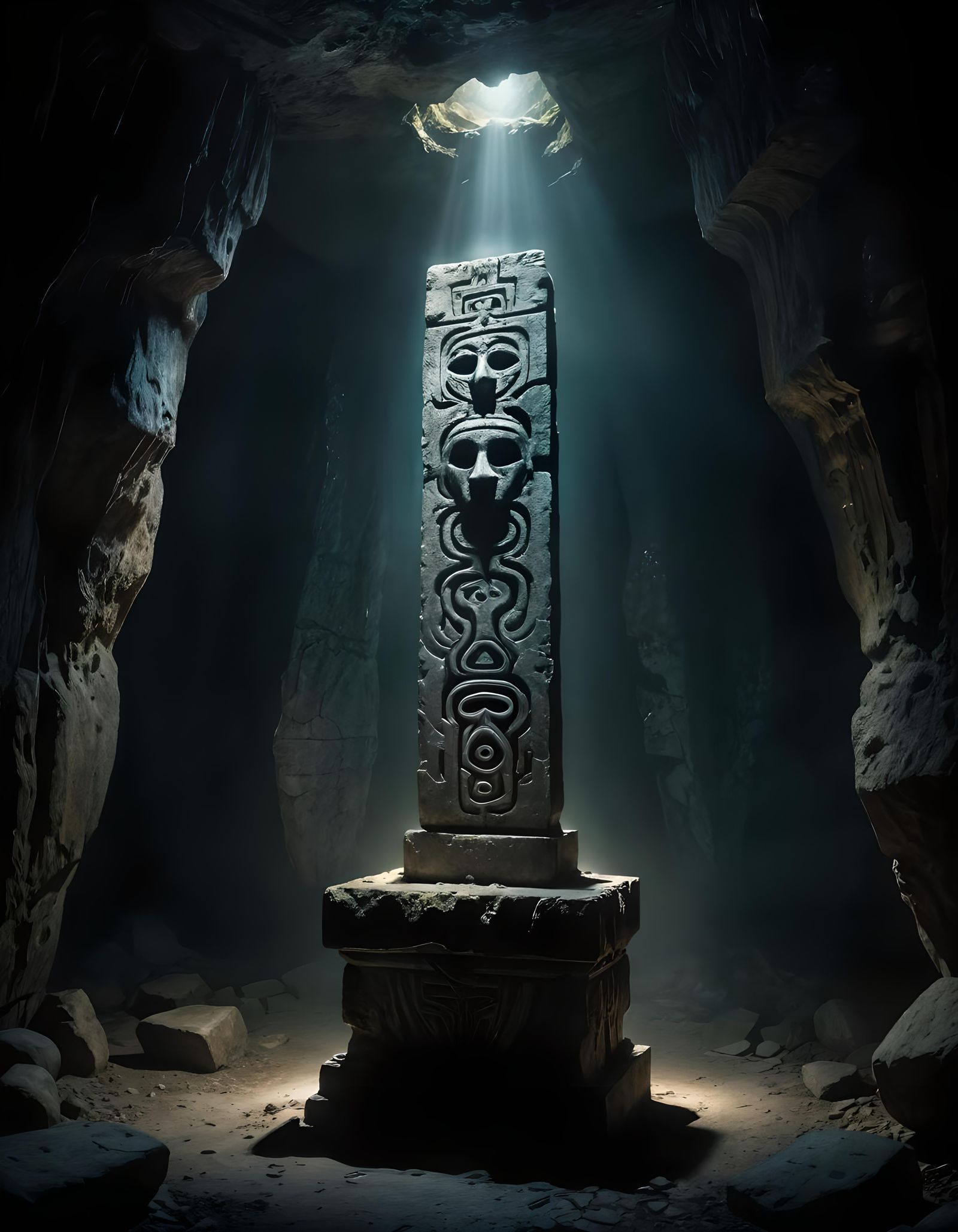 The Last Totem  by @Quiet Volcano