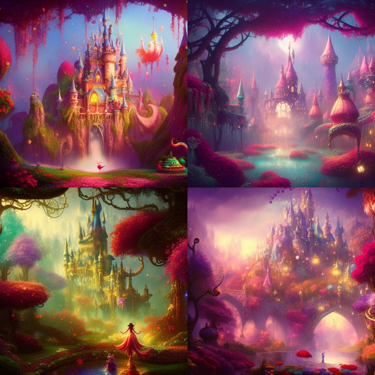 Dreamy whimsical magical wonderland - AI Generated Artwork