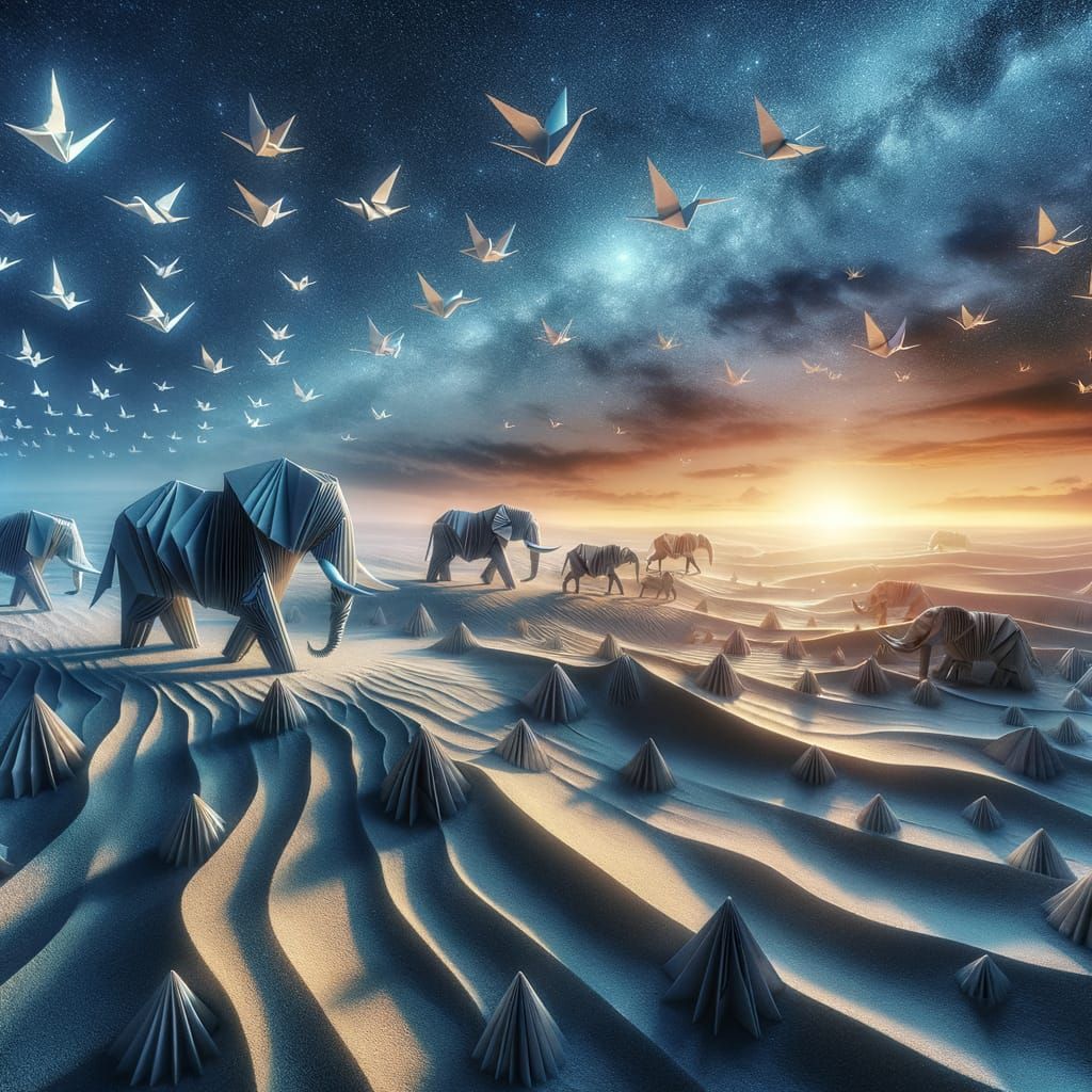 Origami Migration   by @Rogue Bayman