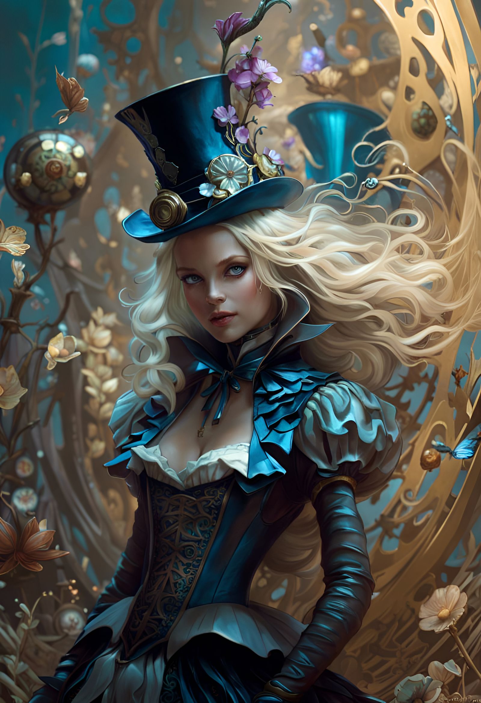 Alice in Wonderland - AI Generated Artwork - NightCafe Creator