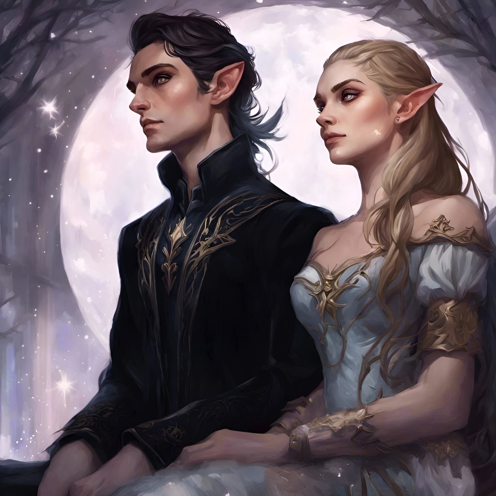 Feyre & Rhysand: High Lady & High Lord of the Night Court - AI ...
