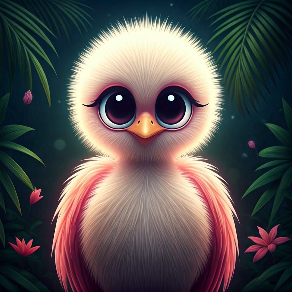 Baby Flamingo. Awww  by @Thomas