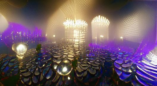 World of mirrors, volumetric lighting