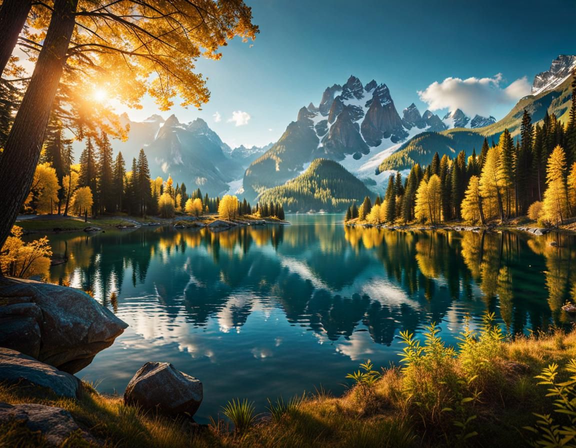 serene campsite  by @fiercebearart